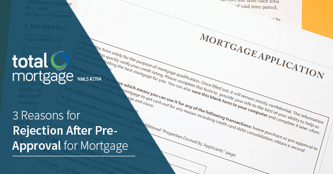 rejection after preapproval