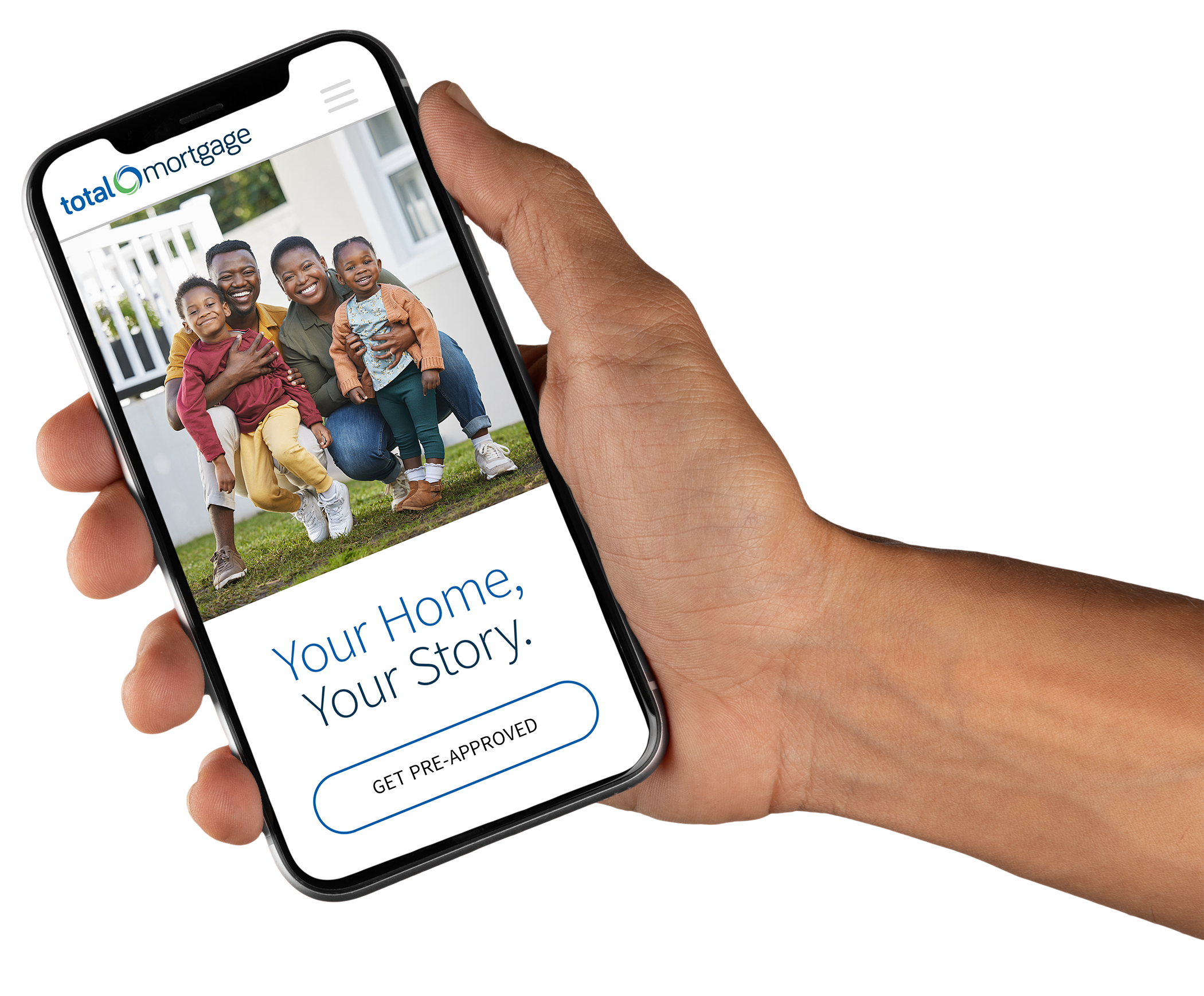Total Mortgage app on phone