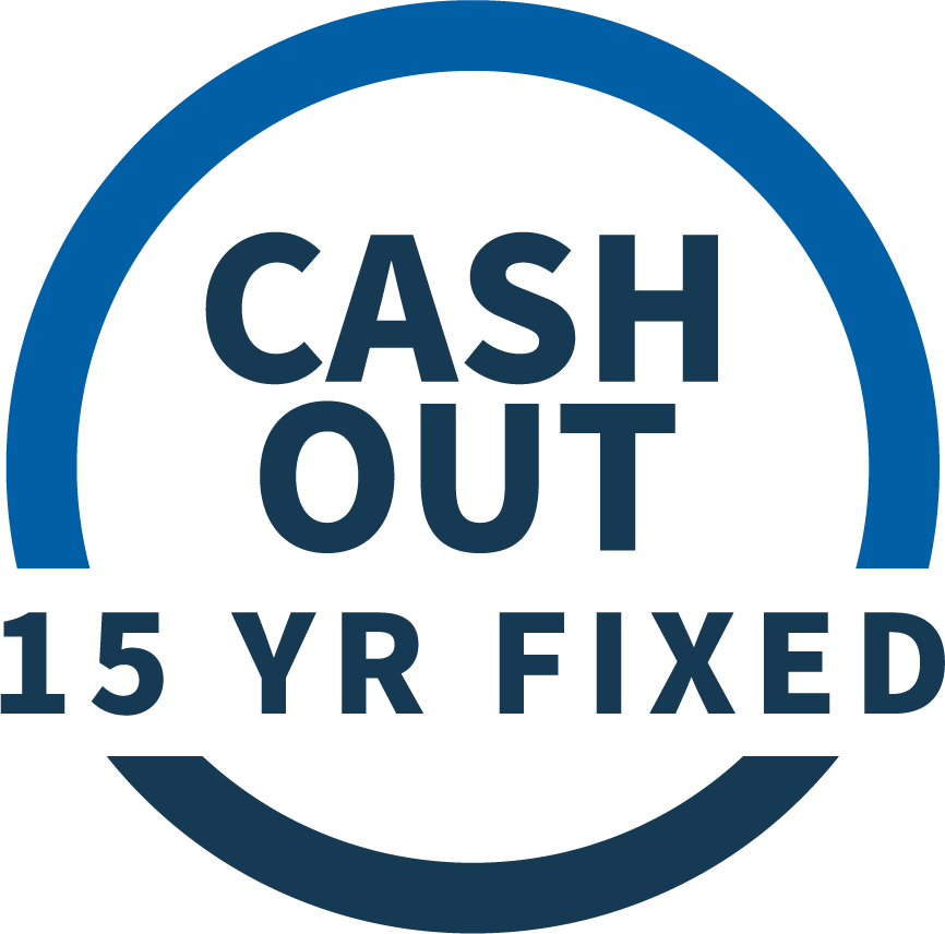 Cash-out 15-Year Refinance Mortgage Icon